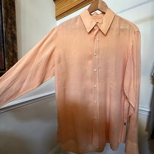 Hugo Boss casual button down line sleeve shirt